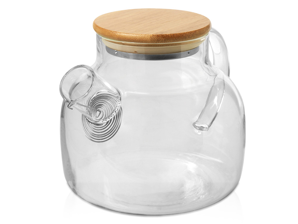 Заварочный чайник с бамбуковой крышкой Zen с логотипом Seasons | Print Logo