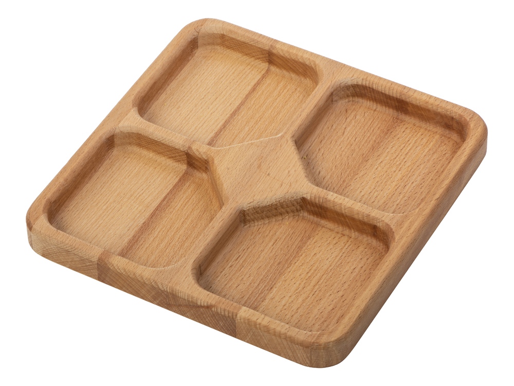 Менажница квадратная Snacks с логотипом Eat&Bite | Print Logo