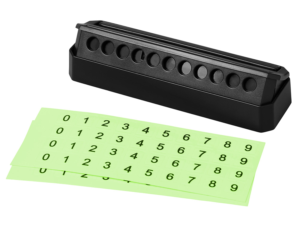 Табличка Tempark с номером телефона для временной парковки с подсветкой, черный