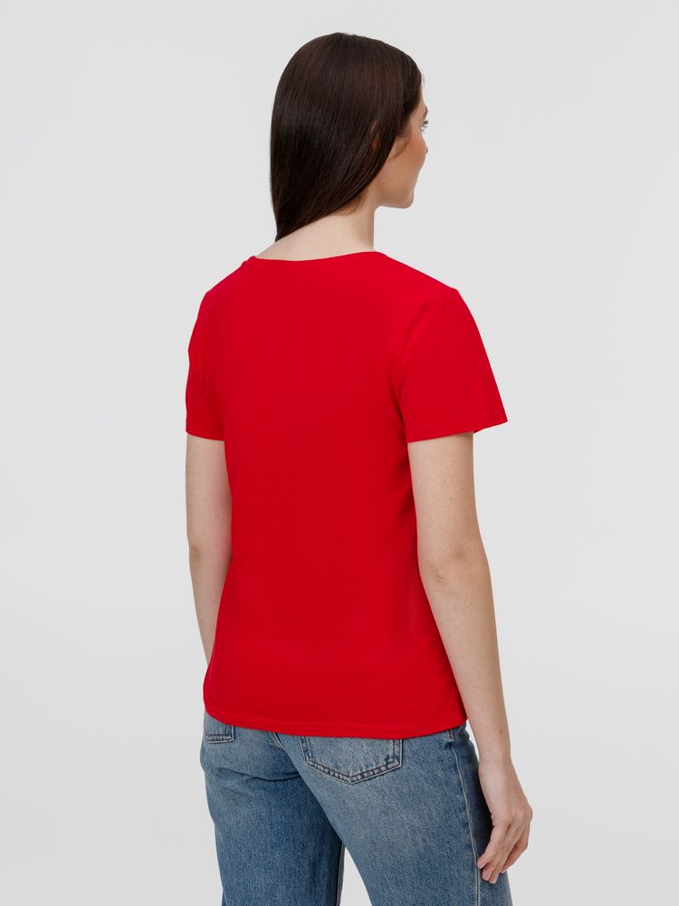 Футболка E150 женская красная, размер M