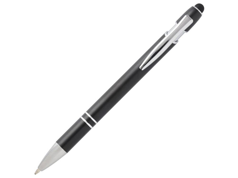 Ручка шариковая с серебристой отделкой Kish с логотипом  | Print Logo