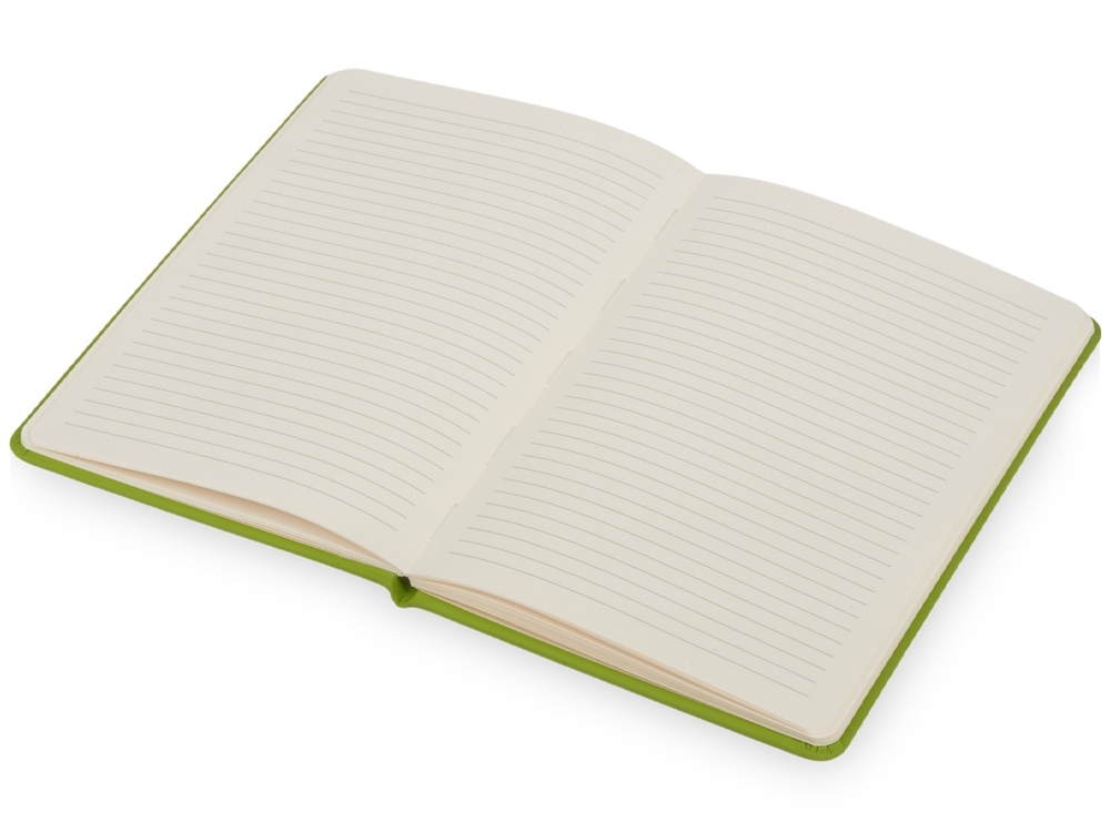 Блокнот Wispy, твердая обложка A5, 64 листа в линейку, зеленое яблоко