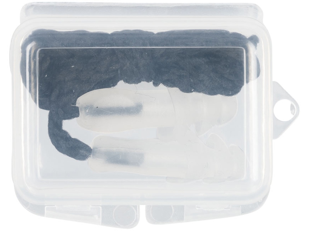 Многоразовые шумоподавляющие беруши в футляре, прозрачный