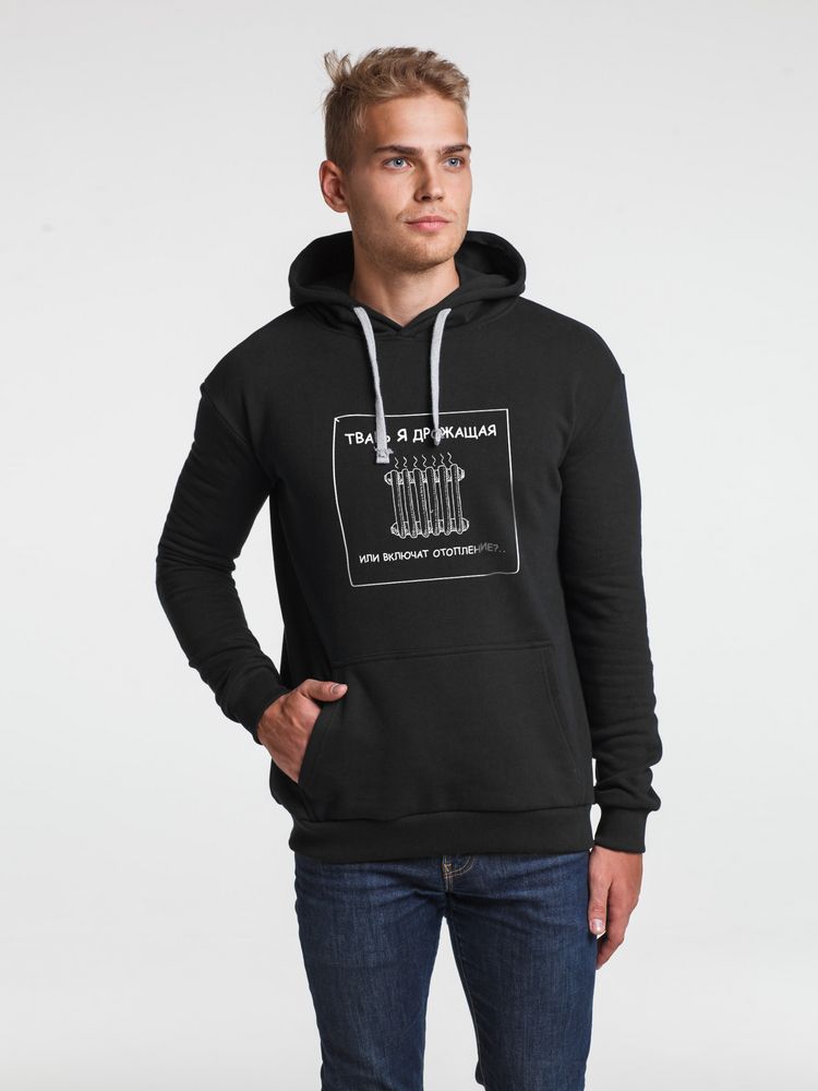 Толстовка «Тварь я дрожащая...» — пример нанесения логотипа (Соль) | Print Logo