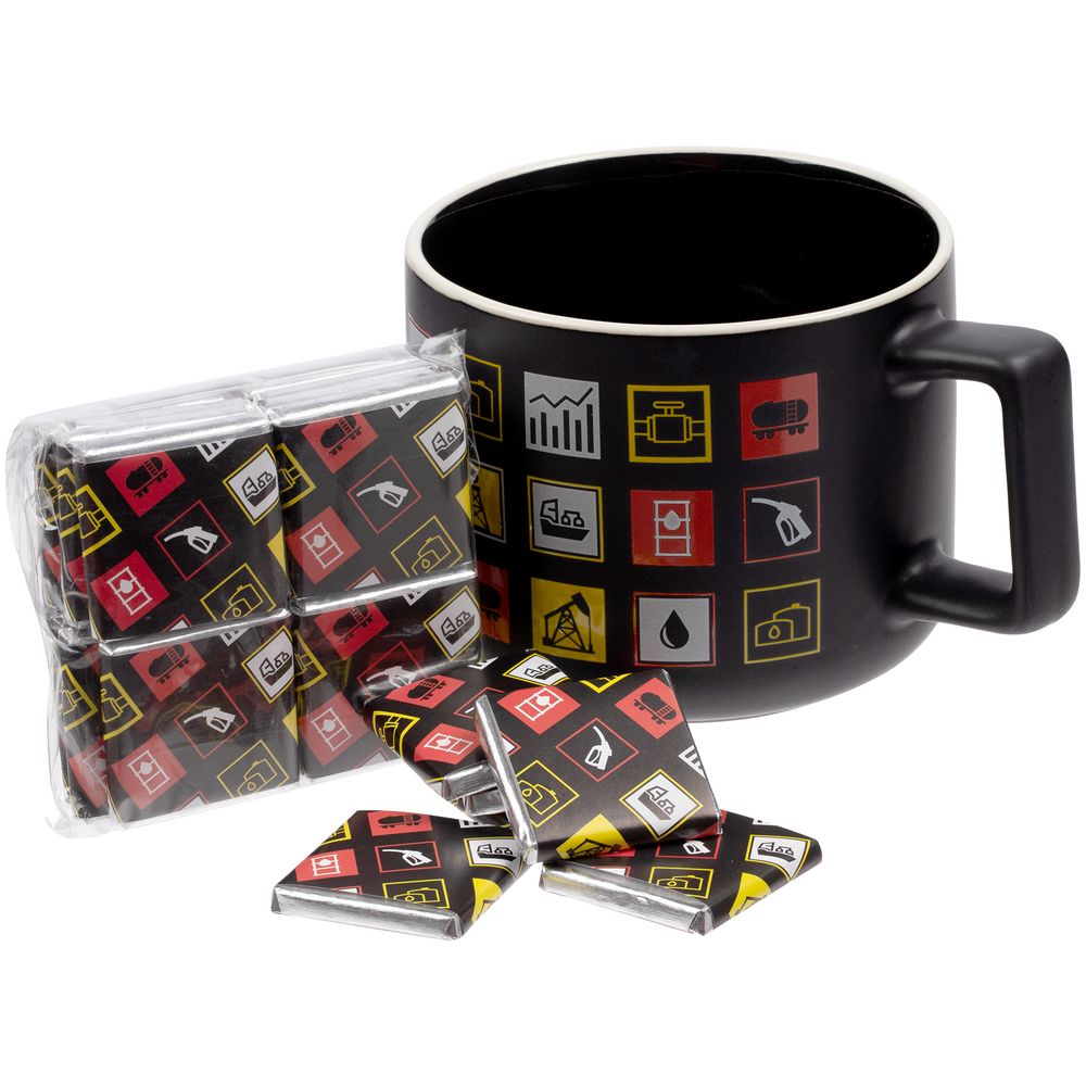 Набор с горьким шоколадом Industry с логотипом сделано в России | Print Logo