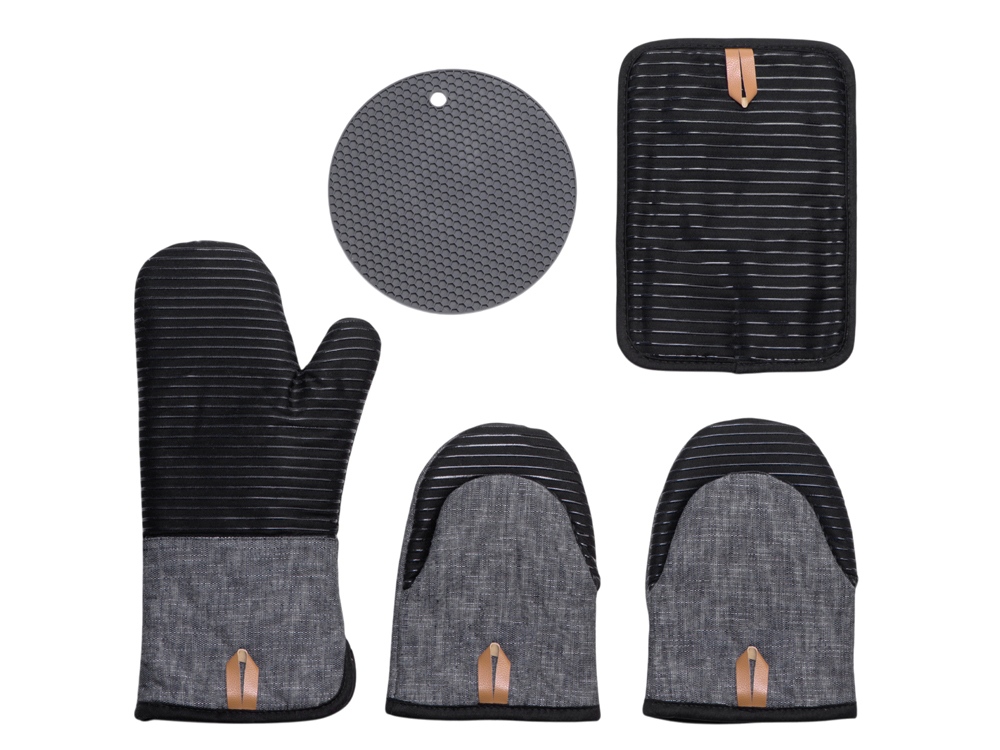 Набор кухонных прихваток Heat Huggers с логотипом Eat&Bite Select | Print Logo