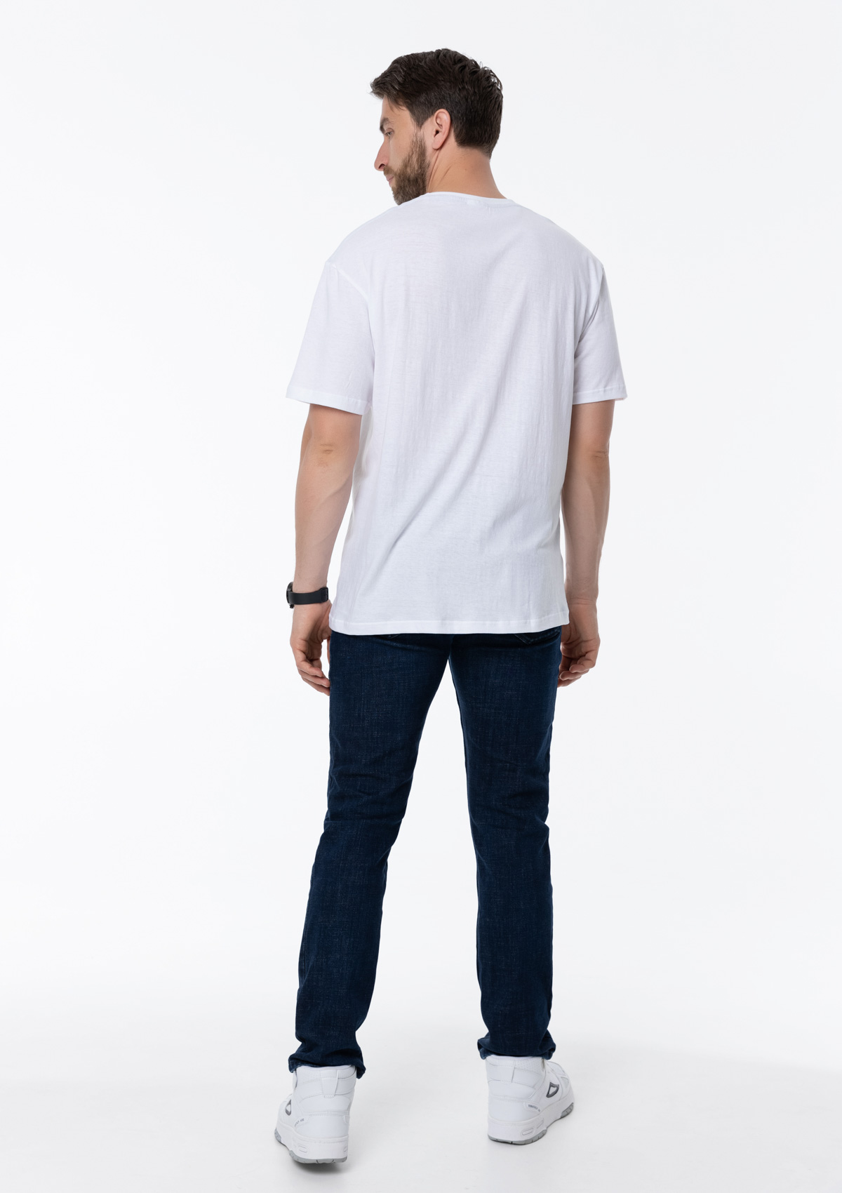 Футболка унисекс без бокового шва STAN хлопок 160, 02, Белый,  (10/1)  (50/L)