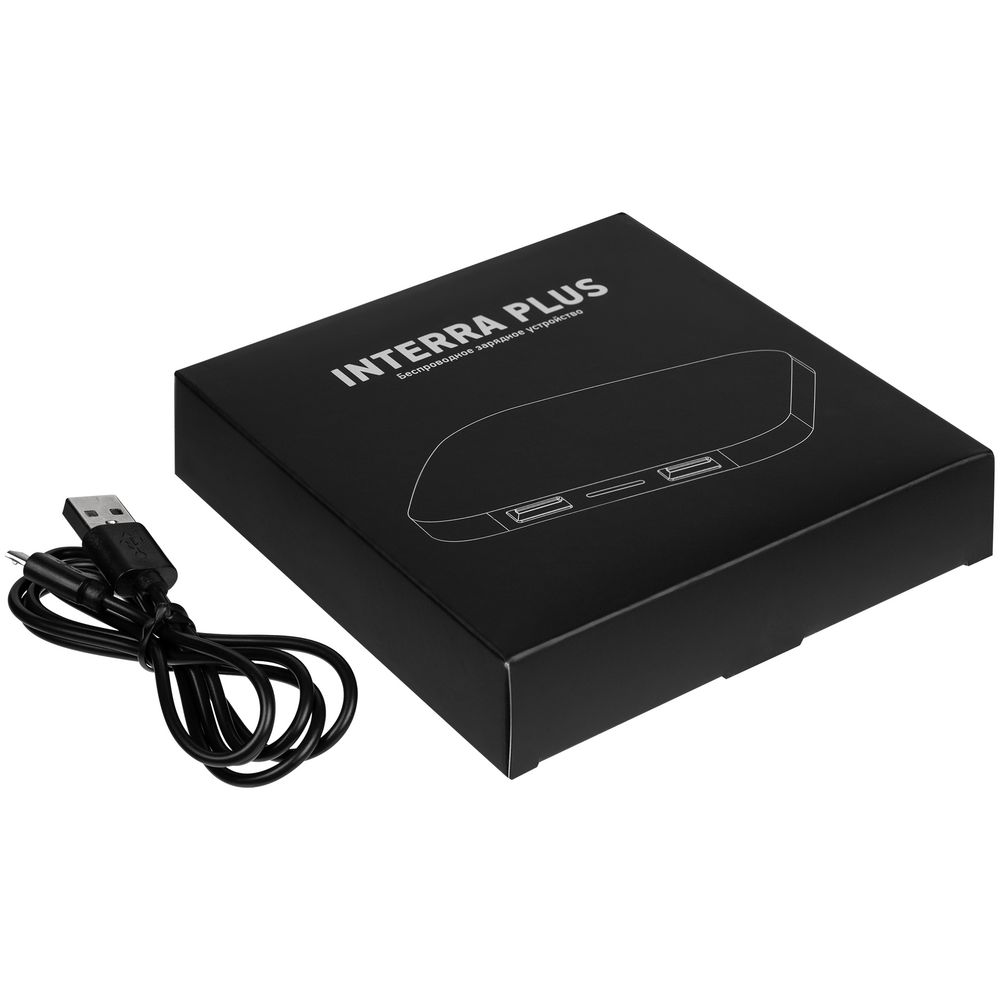 Беспроводное зарядное устройство Interra Plus — пример нанесения логотипа (Molti) | Print Logo