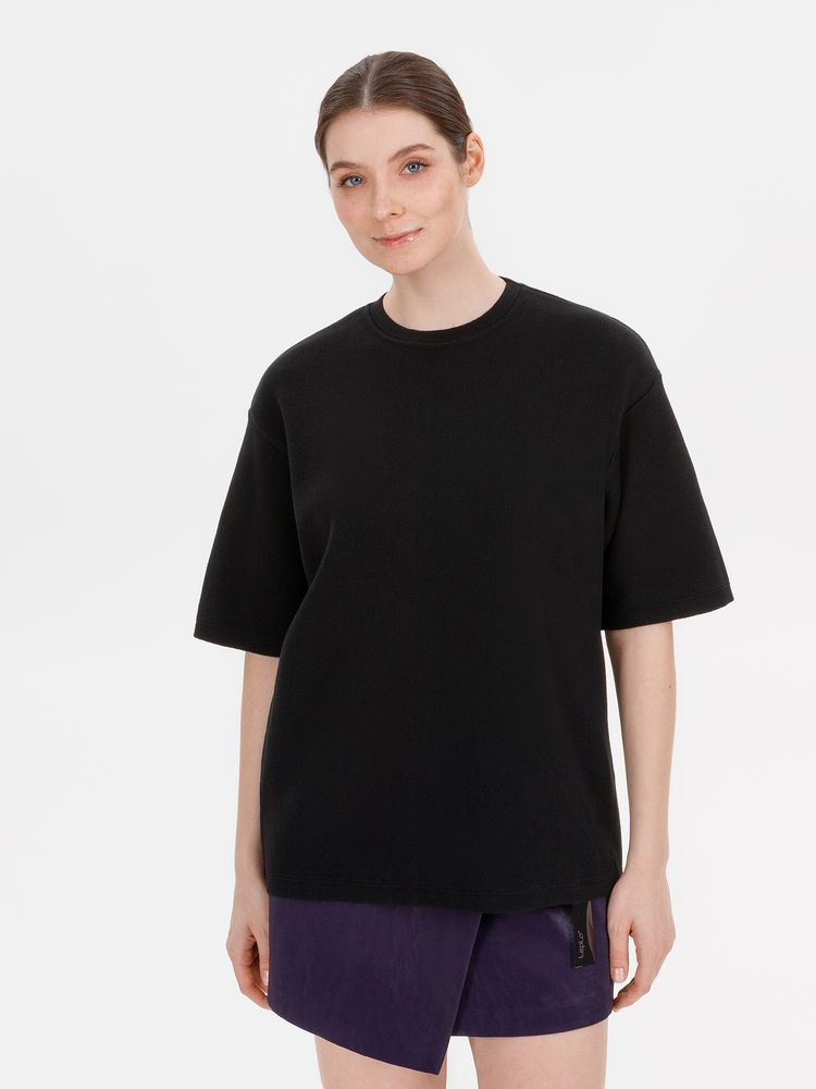 Джемпер с коротким рукавом Siluetti Volumica, черный, размер XL/XXL