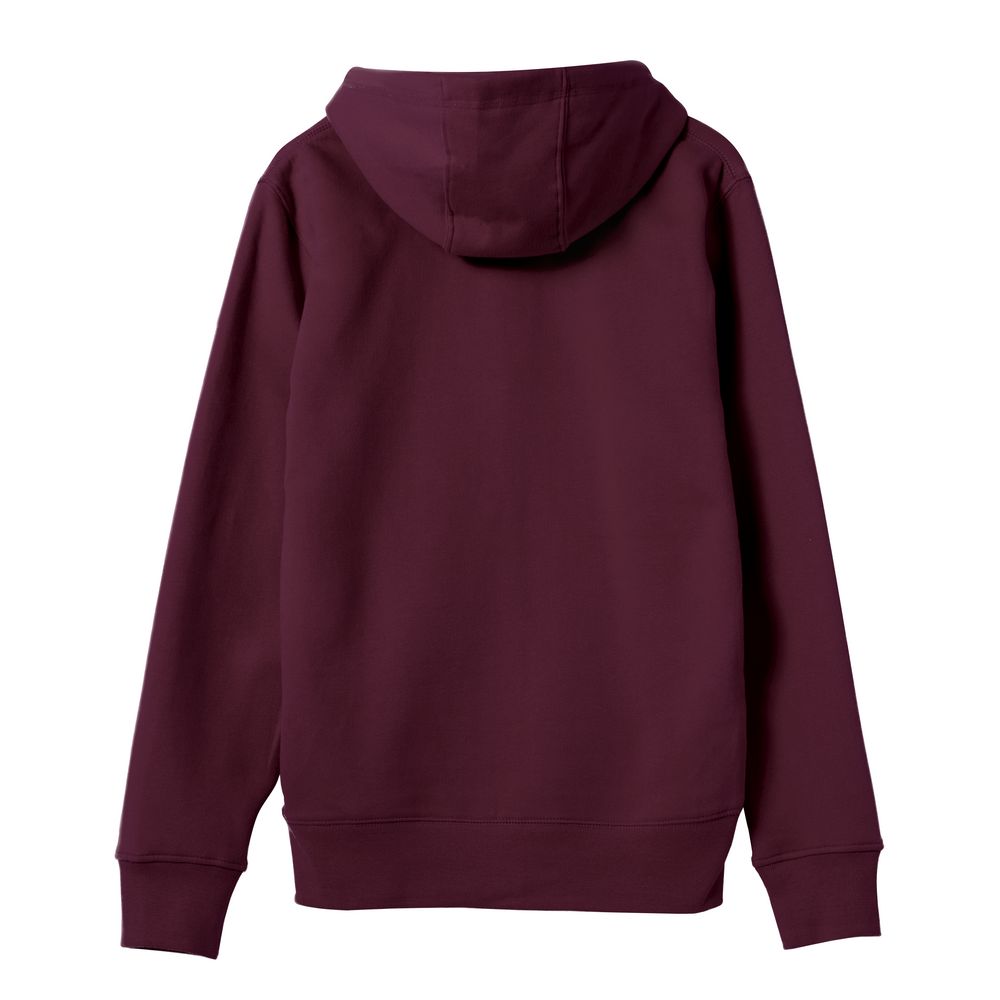 Толстовка на молнии с капюшоном унисекс King, бордовая, размер 3XL