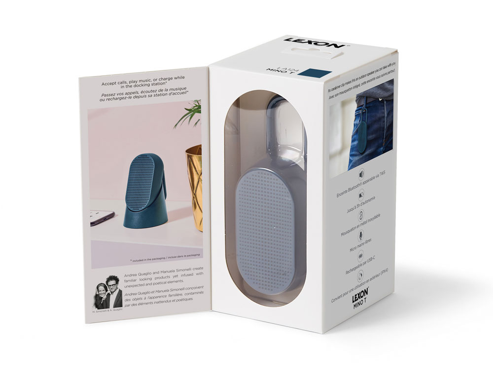 Колонка беспроводная с подставкой Mino T, темно-синий