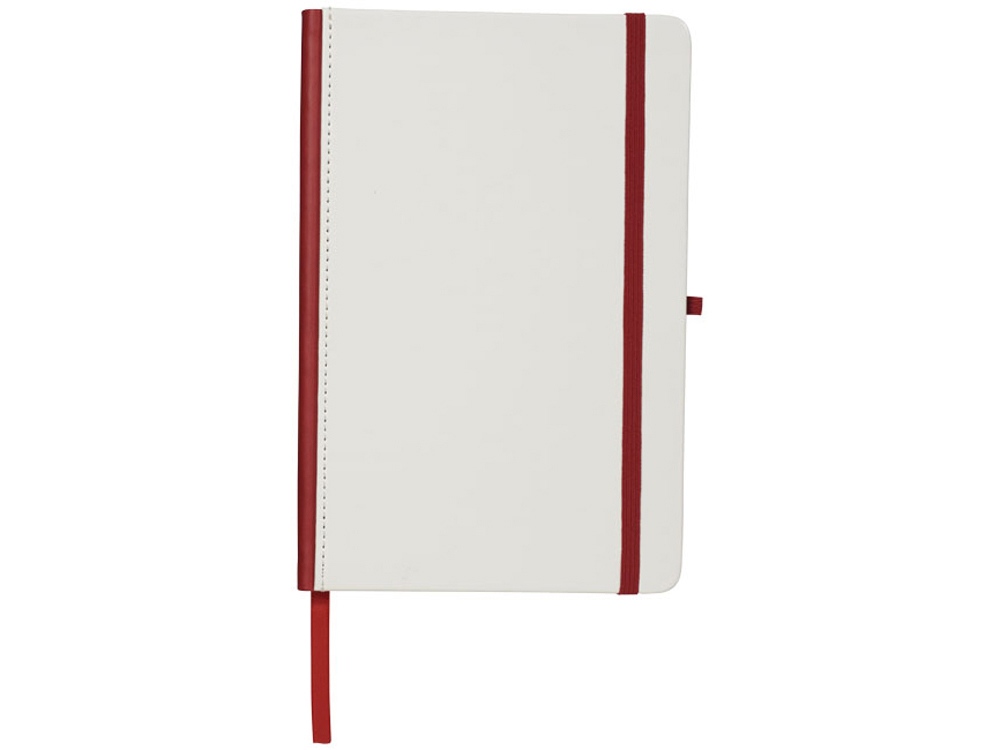 Блокнот А5 Solid, белый/красный