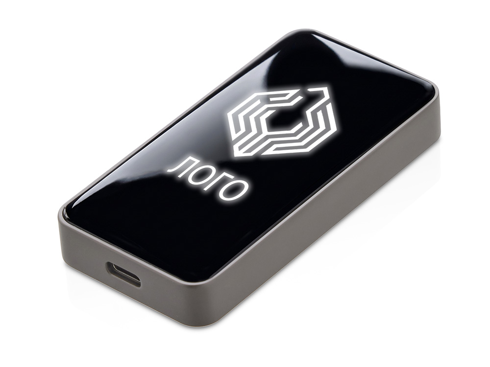 Внешний SSD диск с подсветкой гравировки  Слэш, 256 ГБ с логотипом Evolt | Print Logo