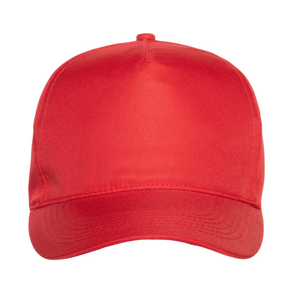 Бейсболка STAN 5 клиньев полиэстер 150, 10P, Красный,  (14)  (56-58/ONE SIZE)