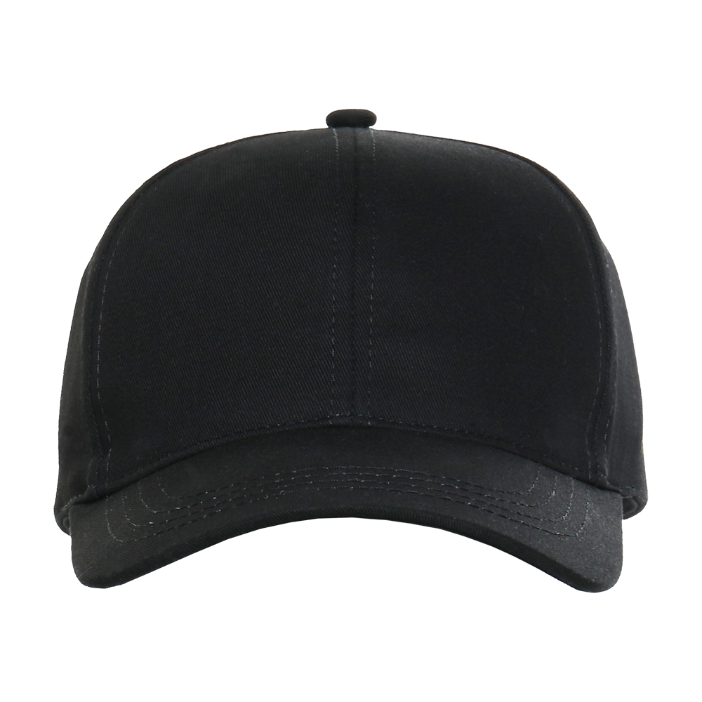 Бейсболка STAN 6 клиньев хлопок 280, 07, Чёрный,  (20)  (56-58)