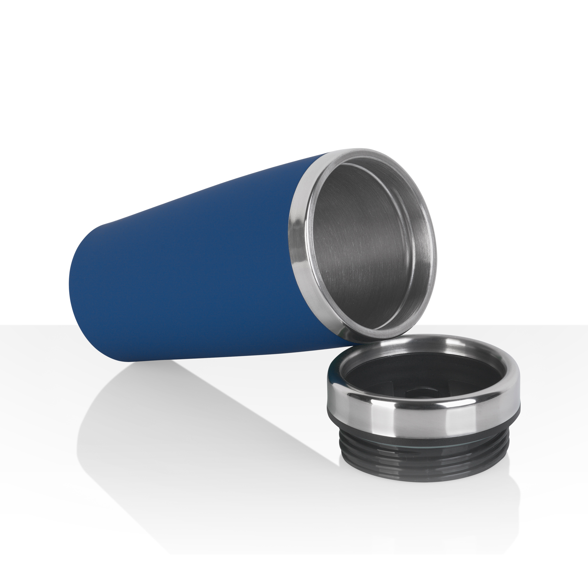 Термостакан "Эльбрус" 400 мл, покрытие soft touch, серый