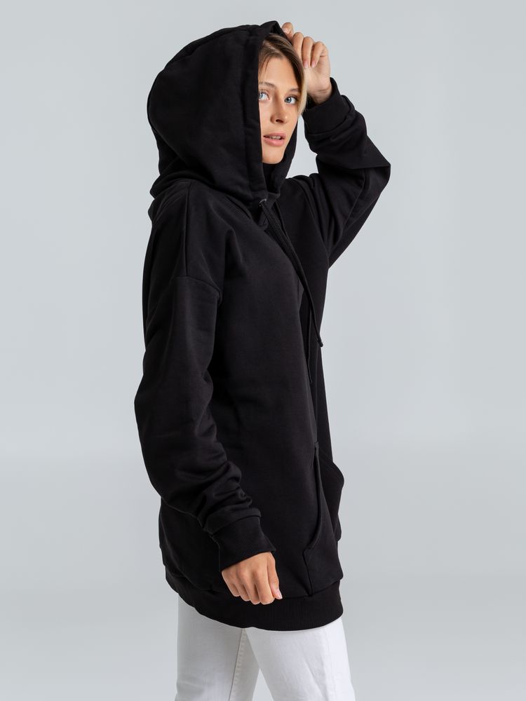 Худи оверсайз «Чистая соль», черное, размер M/L (48-50)