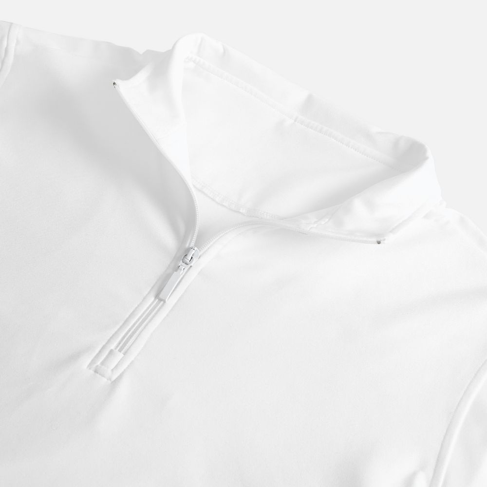 Свитшот на молнии из бифлекса Morfiss, белый, размер XL/XXL
