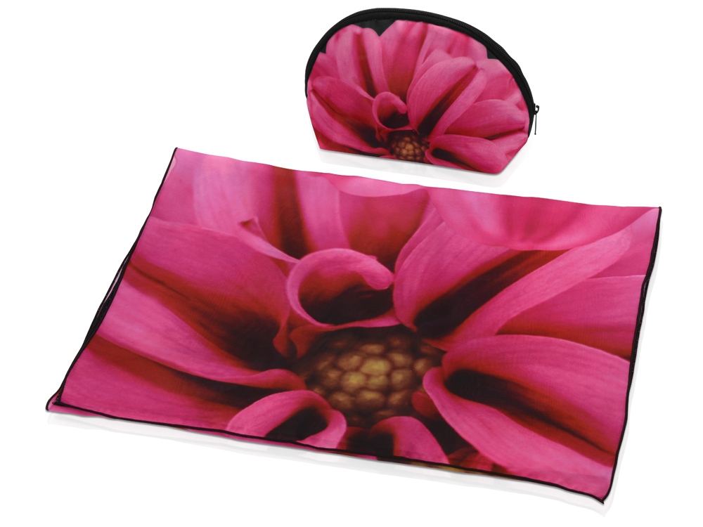 Набор Георгин: косметичка и шарф