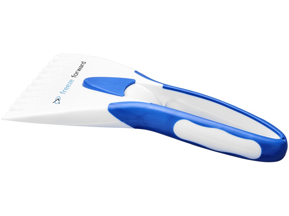 Двухцветный скребок Miek для лобового стекла с удобным захватом, синий