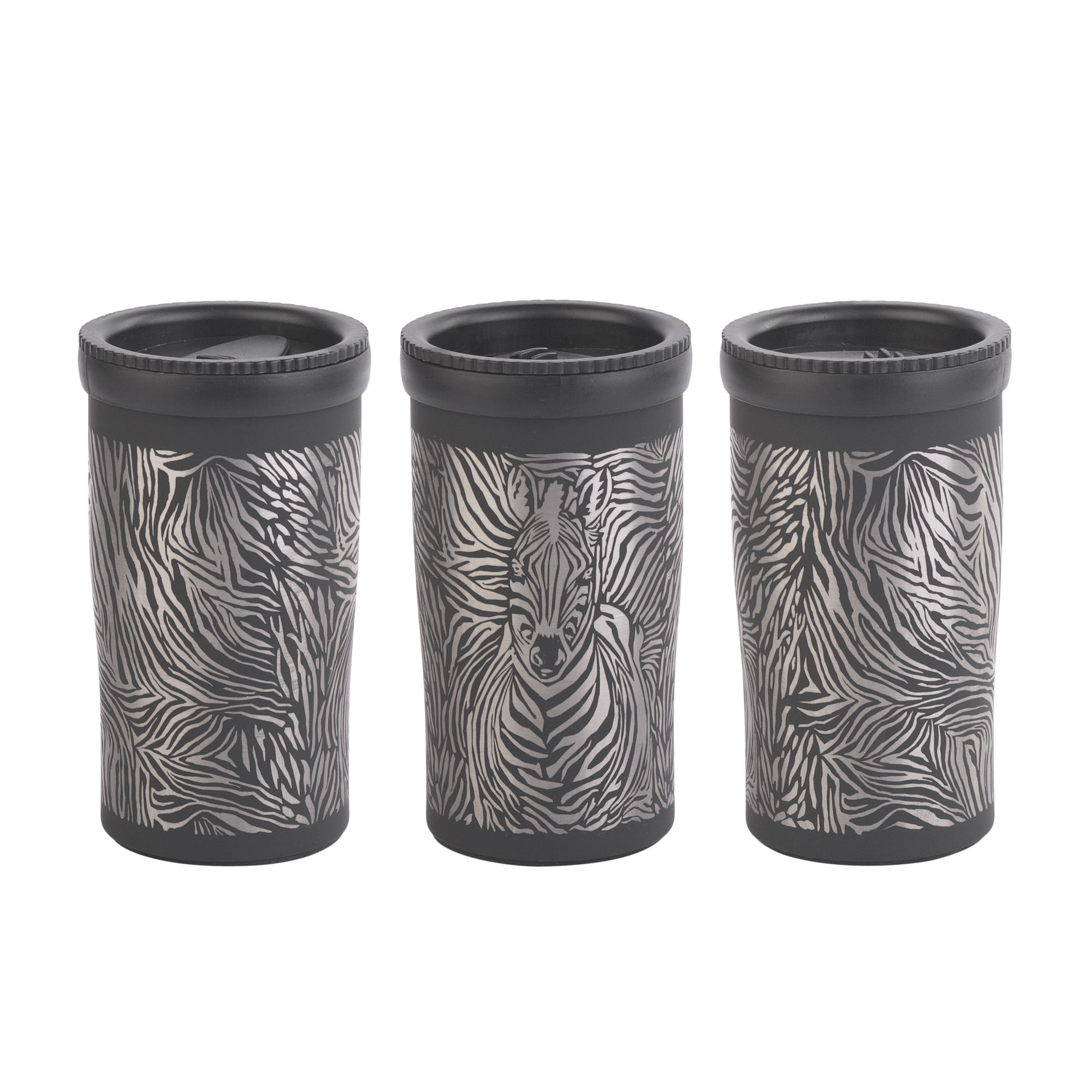 Термостакан "Миссури" 280 мл c гравировкой "Зебра", покрытие soft touch — пример нанесения логотипа () | Print Logo