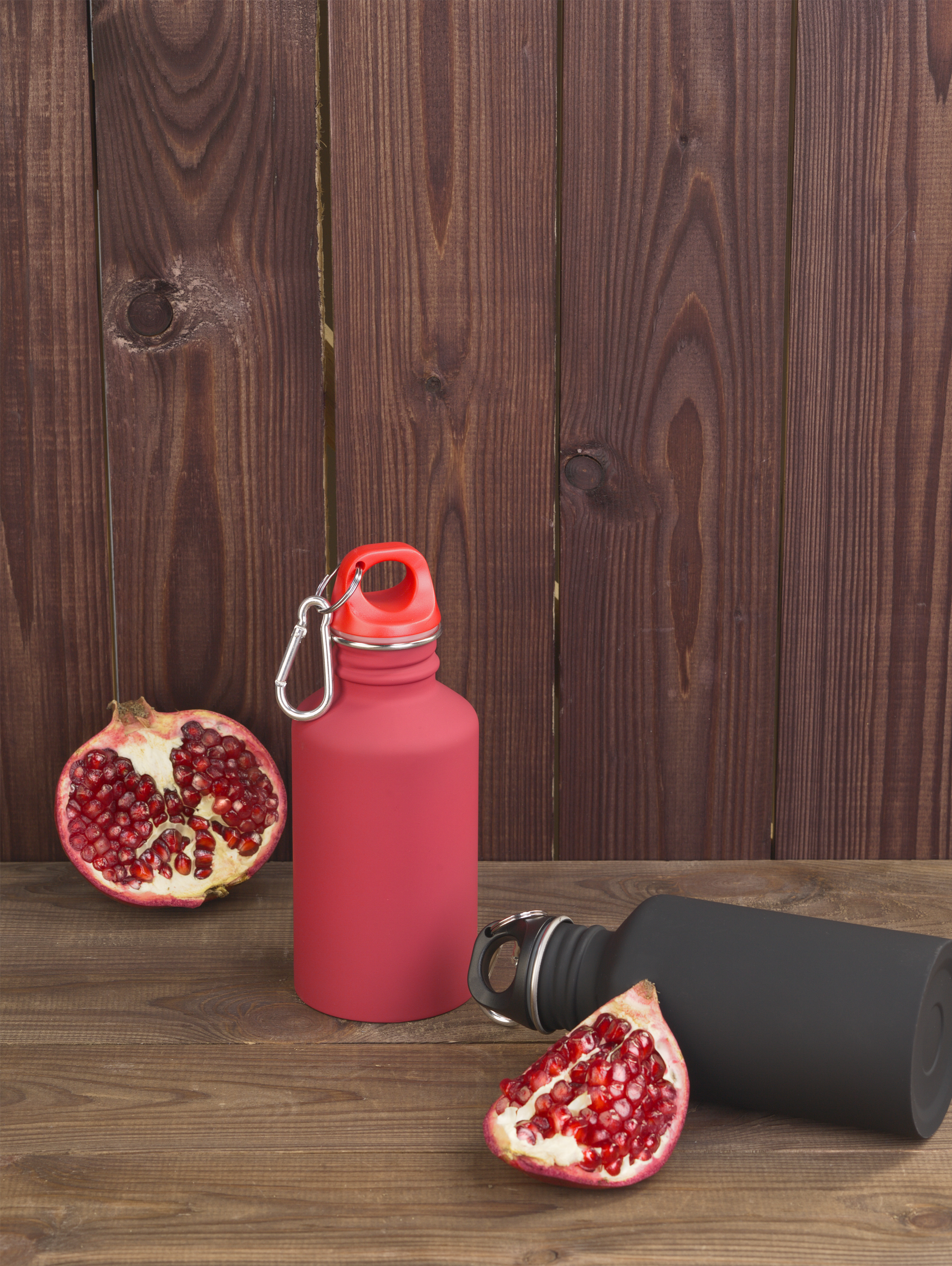 Бутылка для воды "Финиш" 500 мл, покрытие soft touch, красный