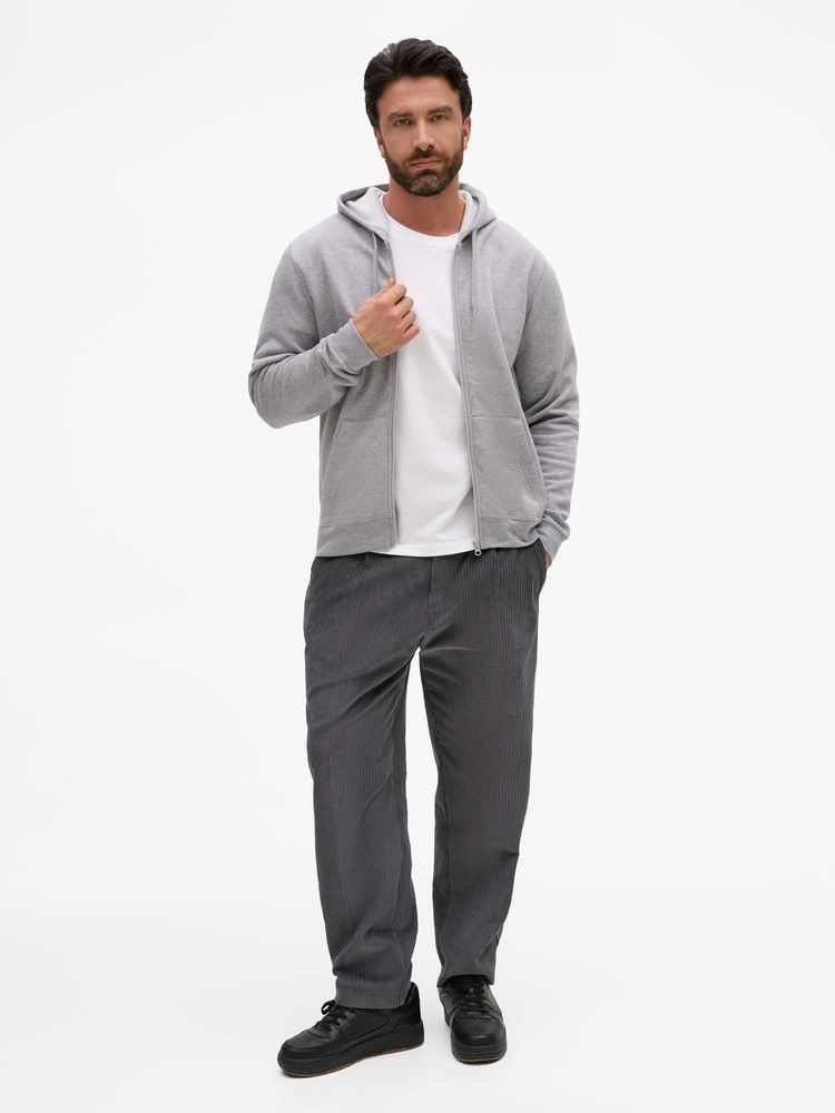 Толстовка унисекс Stone серый меланж, размер XS