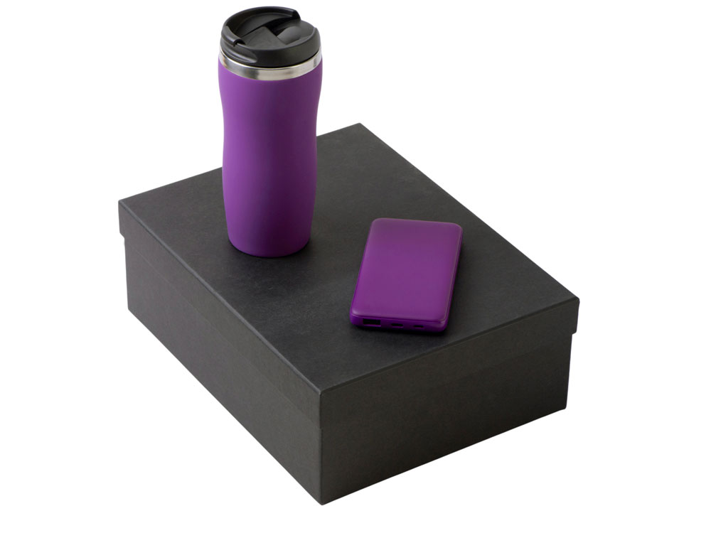 Подарочный набор COLOR IT c термокружкой и повербанком с логотипом  | Print Logo