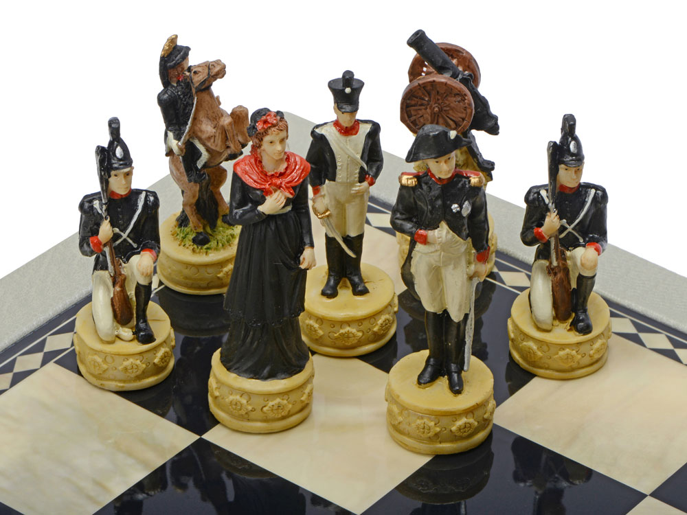 Шахматы Бородино, серый