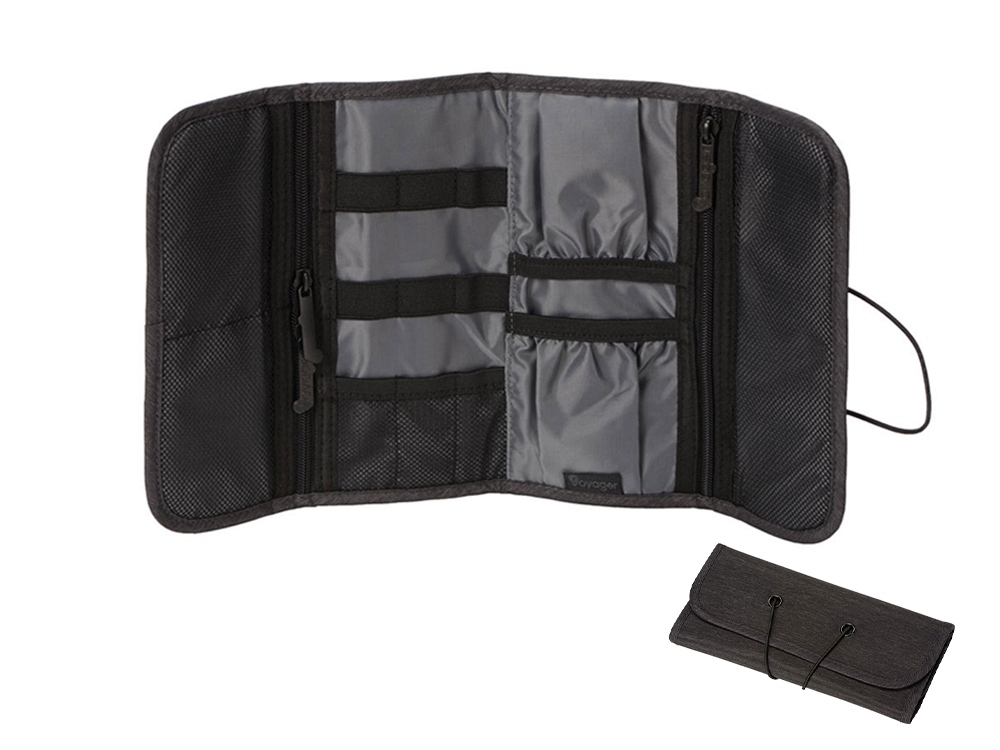 Органайзер для электроники и проводов District с логотипом Voyager | Print Logo