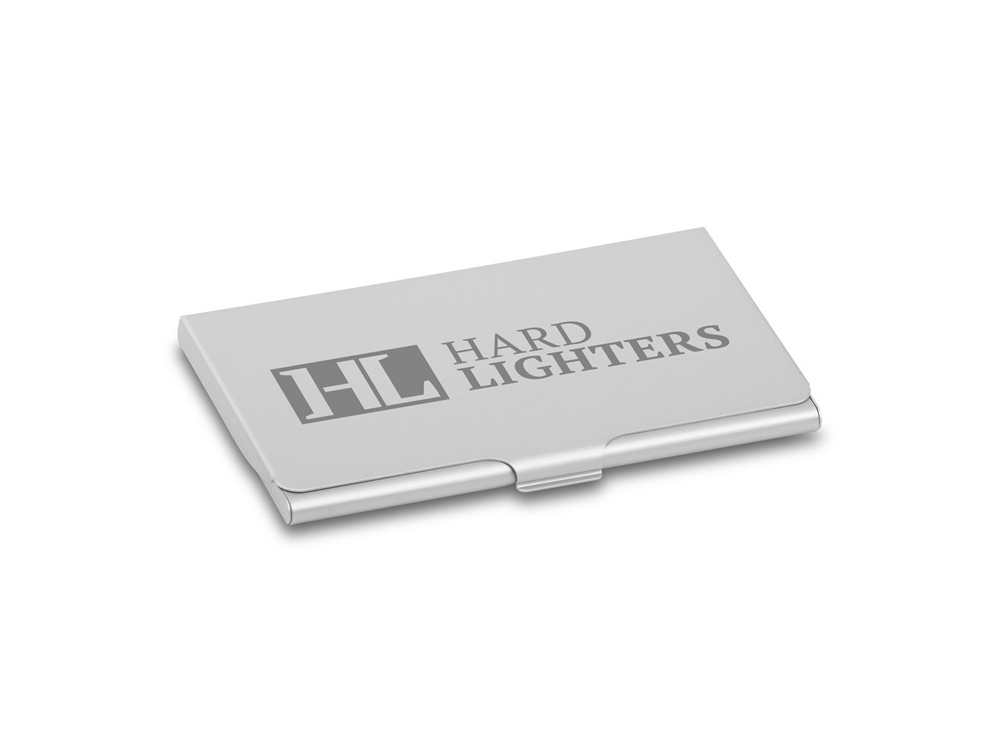 KEVIN II. Футляр для визиток, сатин серебро