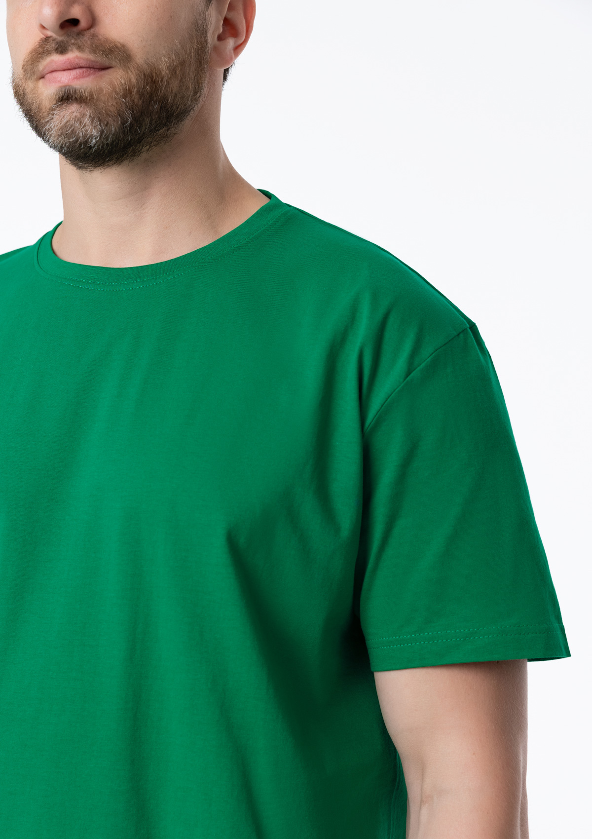 Футболка унисекс без бокового шва STAN хлопок 160, 02, Зелёный,  (30/1)  (46/S)