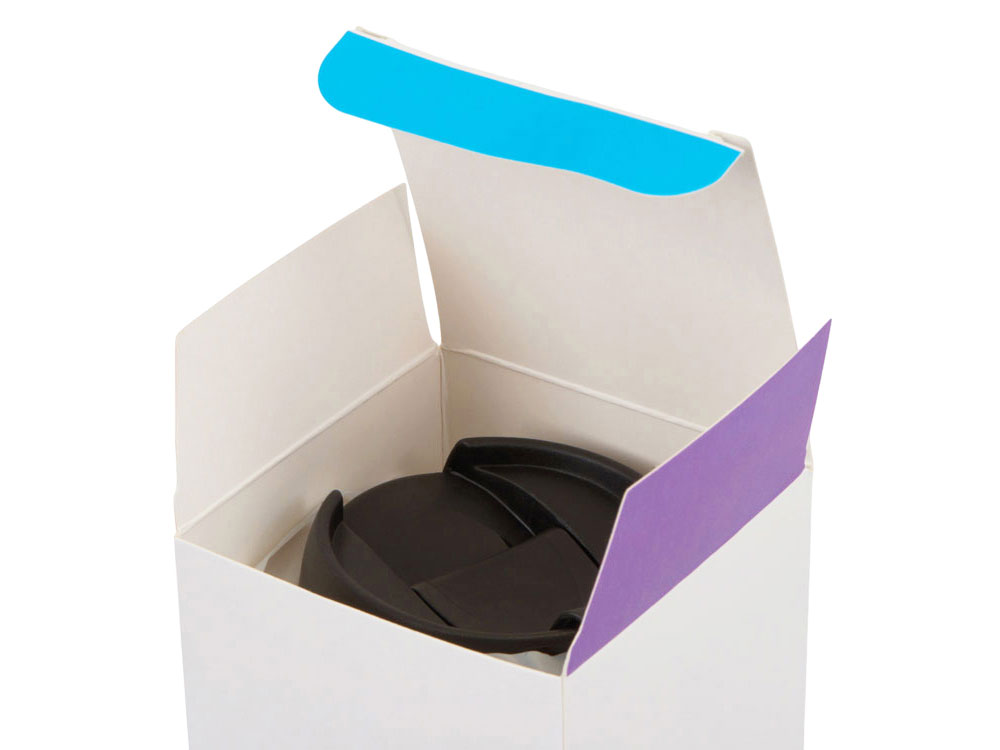 Термокружка Double wall mug C1, soft touch, 350 мл, фиолетовый (Р)