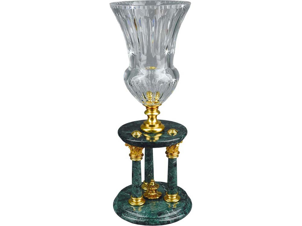 Ваза Храм Юноны с логотипом  | Print Logo