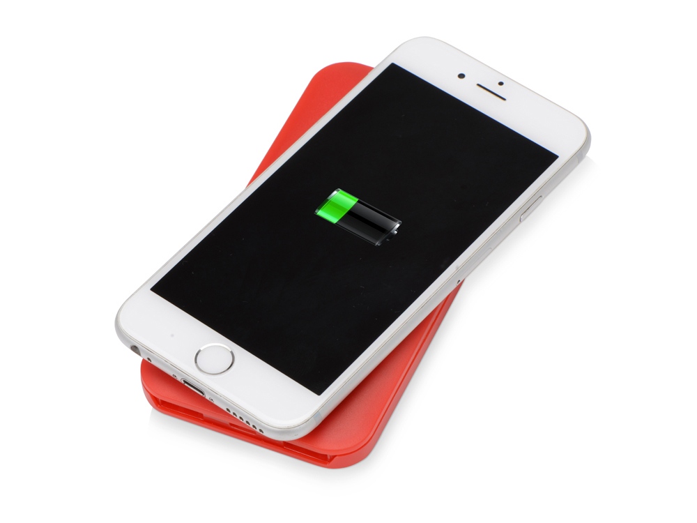 Портативное беспроводное зарядное устройство Impulse, 4000 mAh, красный