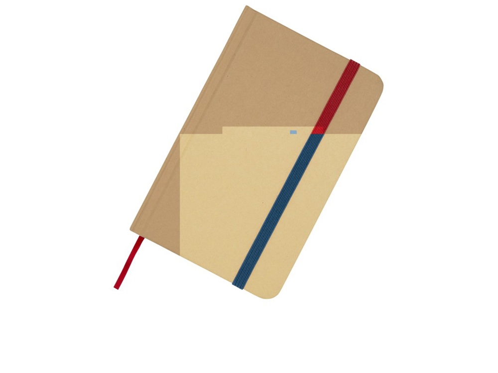 Reed блокнот формата А6 из переработанного материала в твердой обложке с простыми страницами - Синий