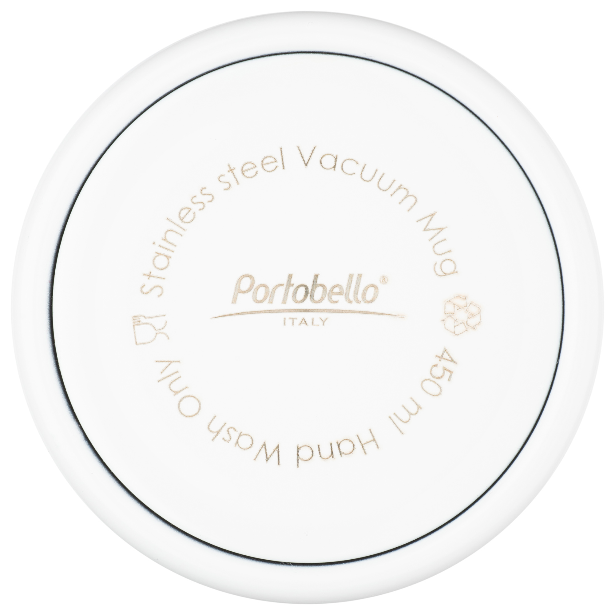 Термокружка вакуумная герметичная Lavita, серая — пример нанесения логотипа (Portobello Термокружки) | Print Logo