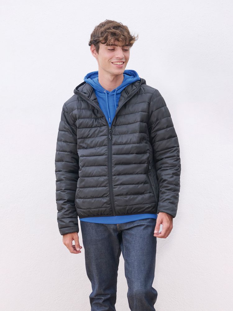 Куртка с капюшоном мужская Stream Men, черная, размер 3XL