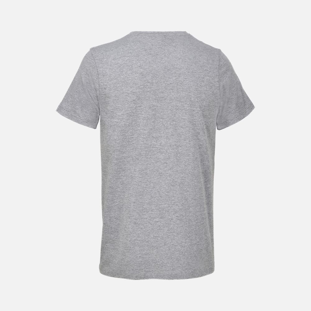 Футболка унисекс Regent с V-образным вырезом, серый меланж, размер L