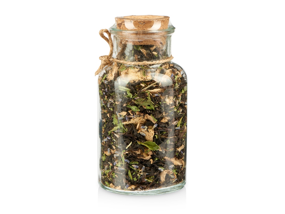 Чай черный с соком имбиря, лавандой и мятой, мини с логотипом Eat&Bite | Print Logo