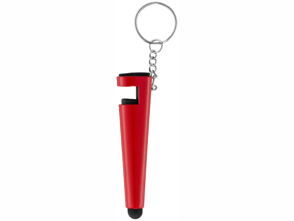 Очиститель экрана со стилусом и подставка для телефона 4 в 1, красный