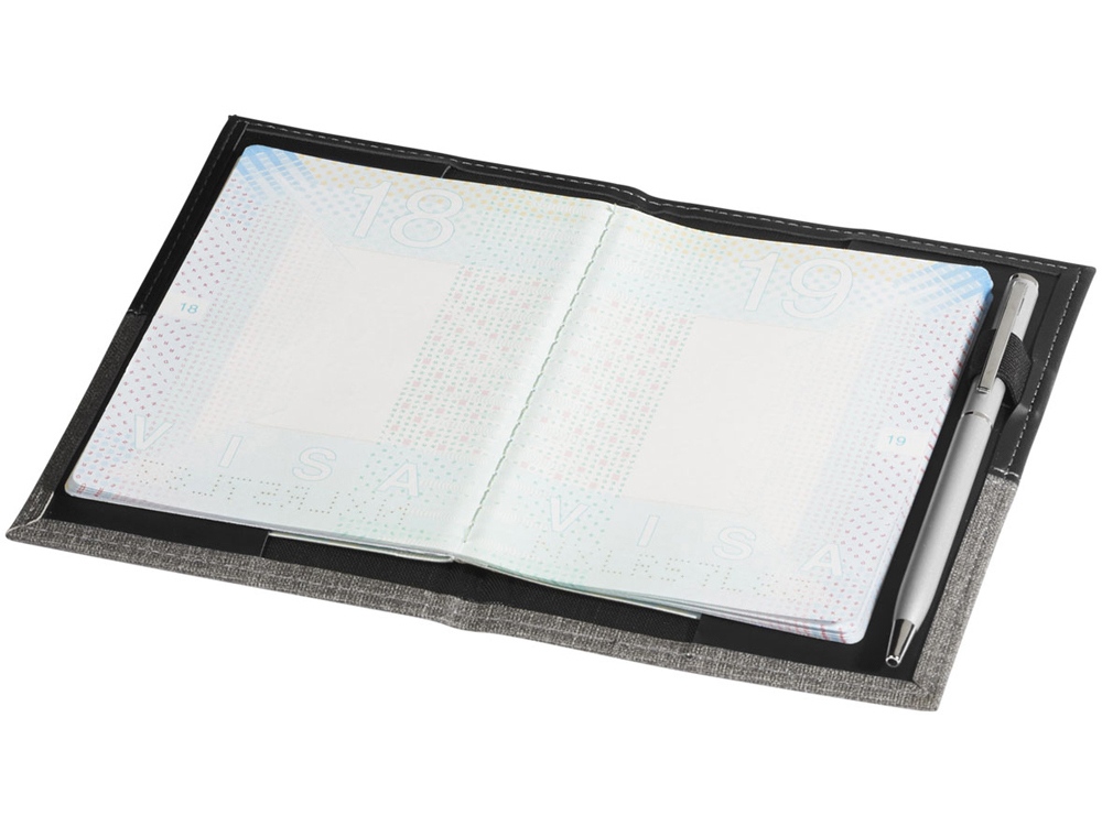 Обложка для паспорта Heathered, черный