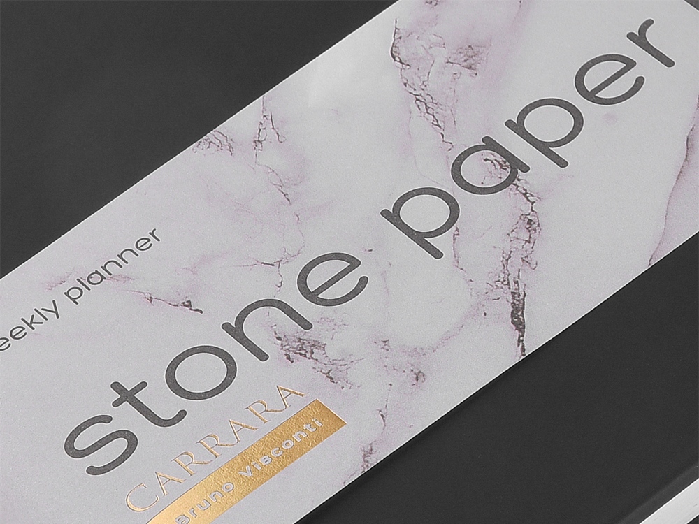 Еженедельник А5+ Carrara, черный