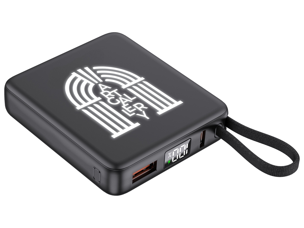 Внешний аккумулятор с подсветкой лого Nex, 5000 мАч с логотипом  | Print Logo