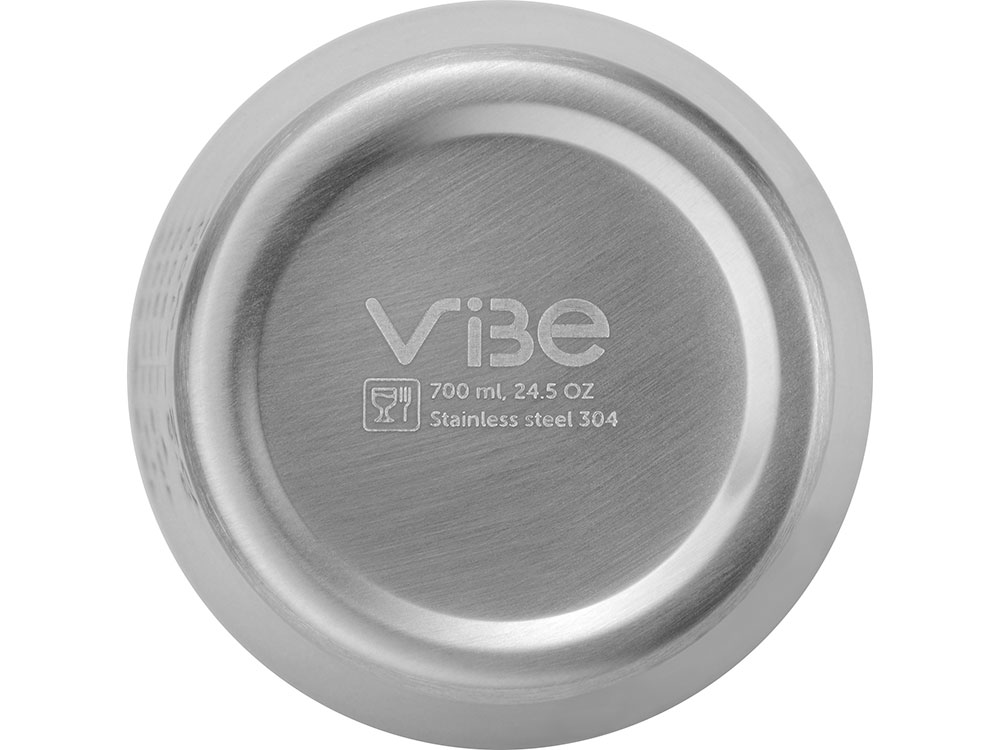 Спортивный шейкер из нержавеющей стали Top Up, 500 мл, серебристый (Р)