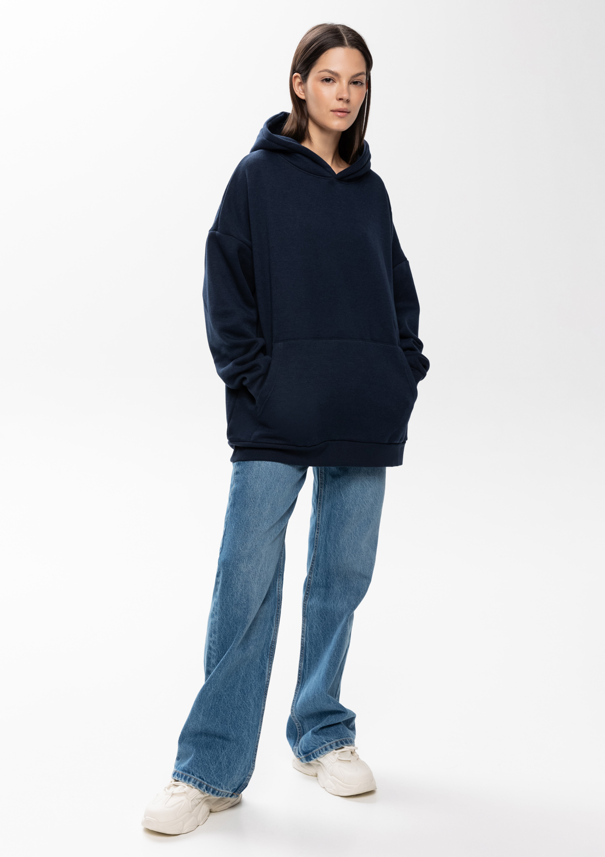 Худи унисекс STAN оверсайз интерсофт 320, 69, Тёмно-синий,  (46)  (46/S)