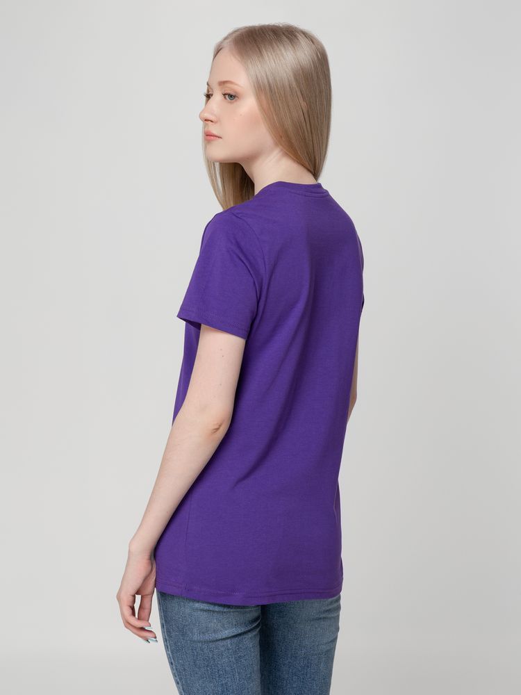 Футболка женская T-bolka Lady фиолетовая, размер XL