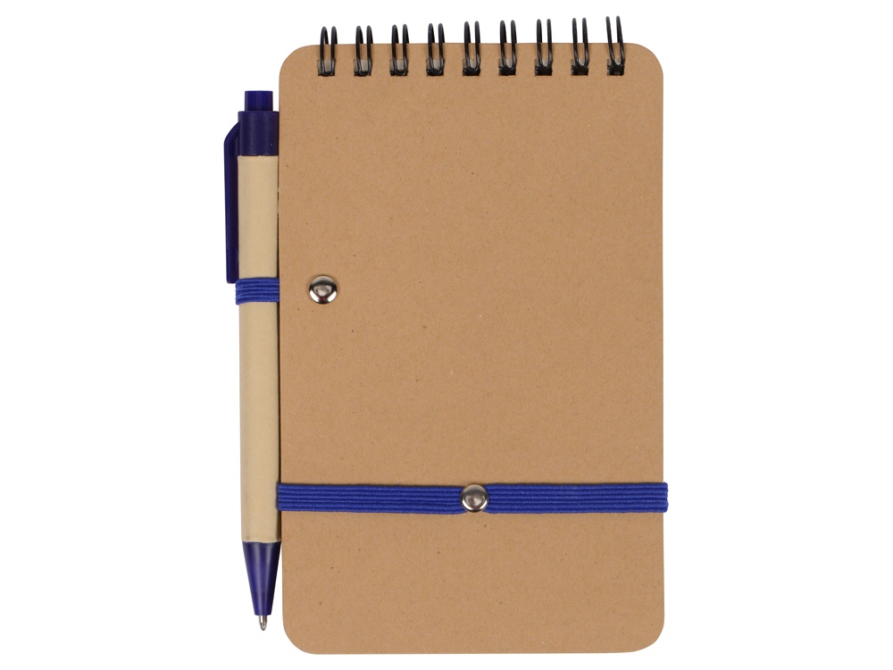 Набор канцелярский с блокнотом и ручкой Masai, 70 л. нелинованных, синий