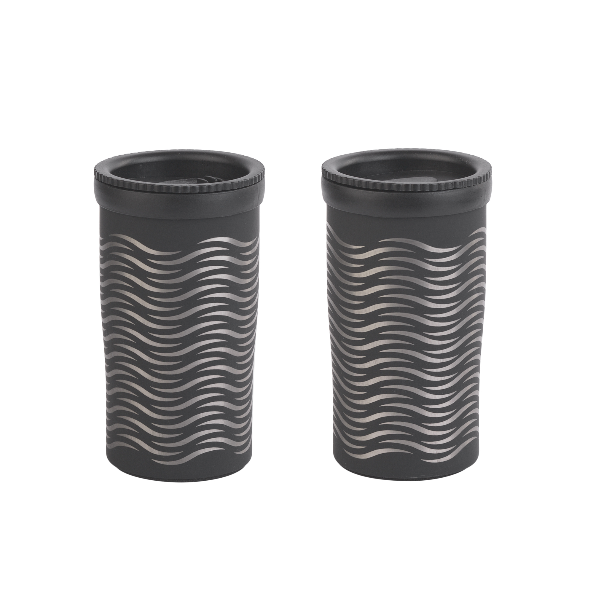 Термостакан "Миссури" 280 мл c гравировкой "Волны", покрытие soft touch — пример нанесения логотипа () | Print Logo