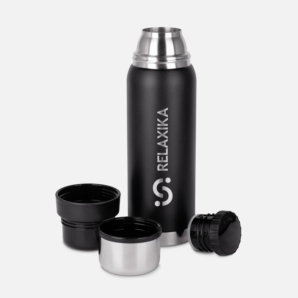 Термос Relaxika 750 со стикерпаком фото на сайте Print Logo.